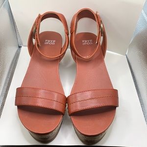 Frye And Co. Shoes Paprika Livia Wedge Sandal Size 9 1/2M